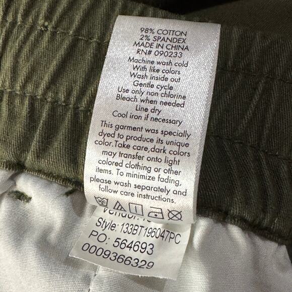PacSun Small Mens Joggers Pants Pockets Drawstring Cuffed Pull-On Olive Green - Picture 11 of 11